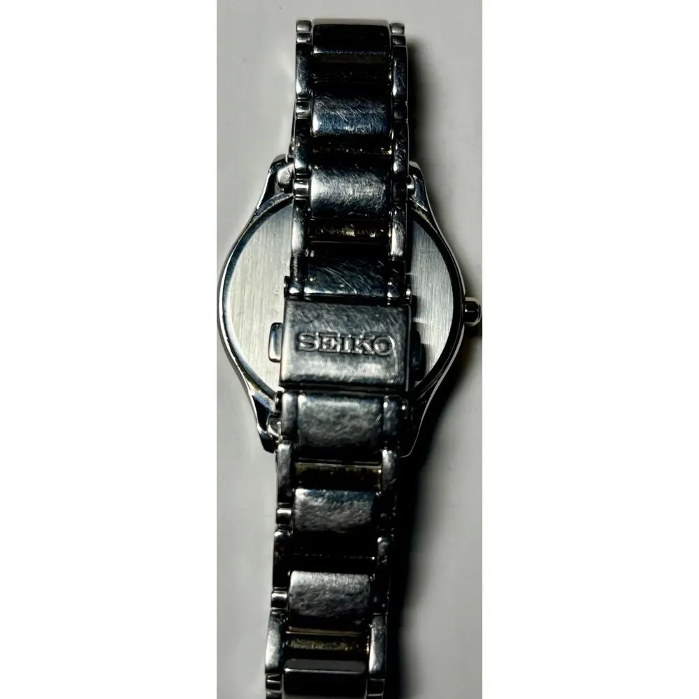 Seiko SUT126 Solar Two-Tone Crystal Bezel Dress Watch
